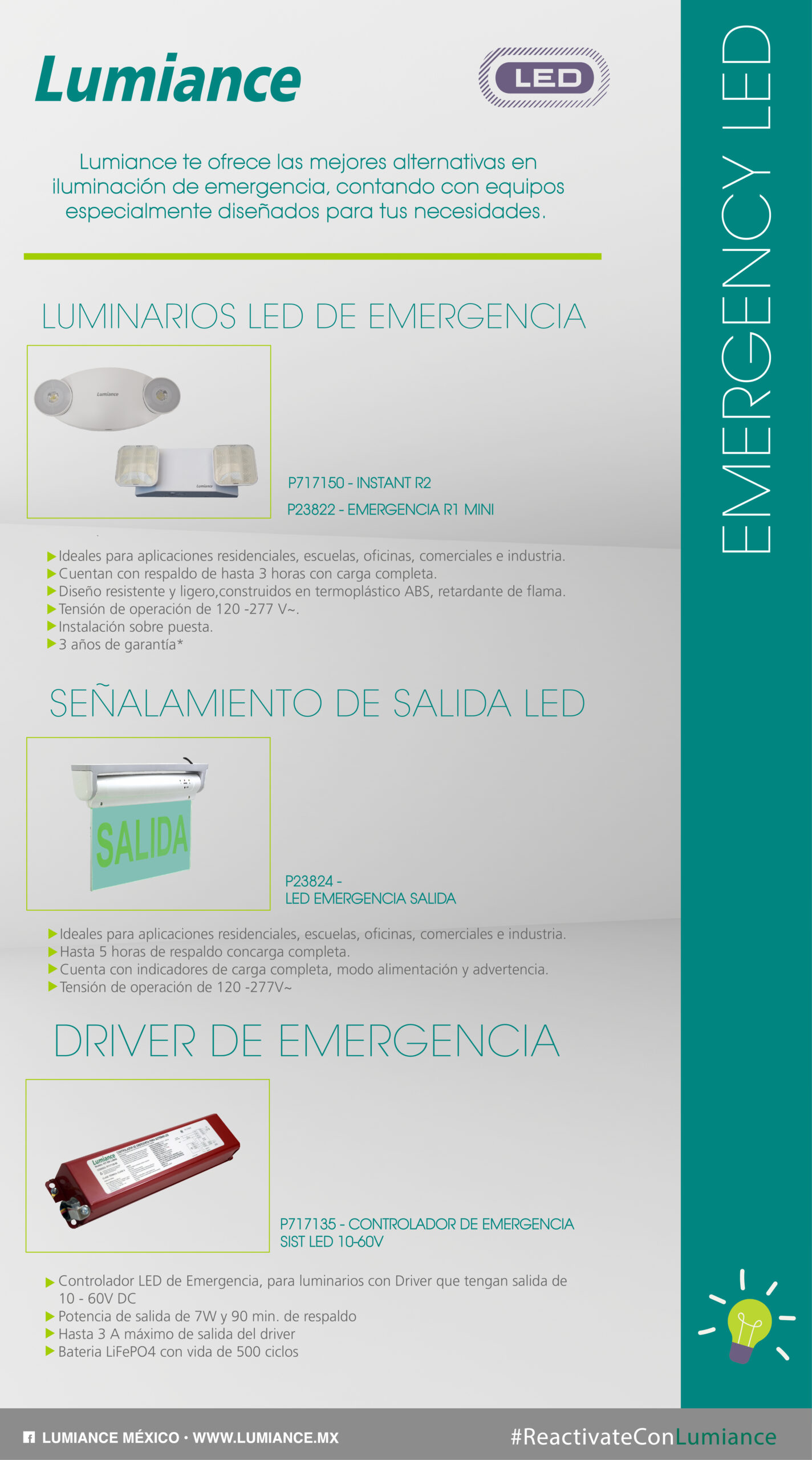 Iluminación de Emergencia Led