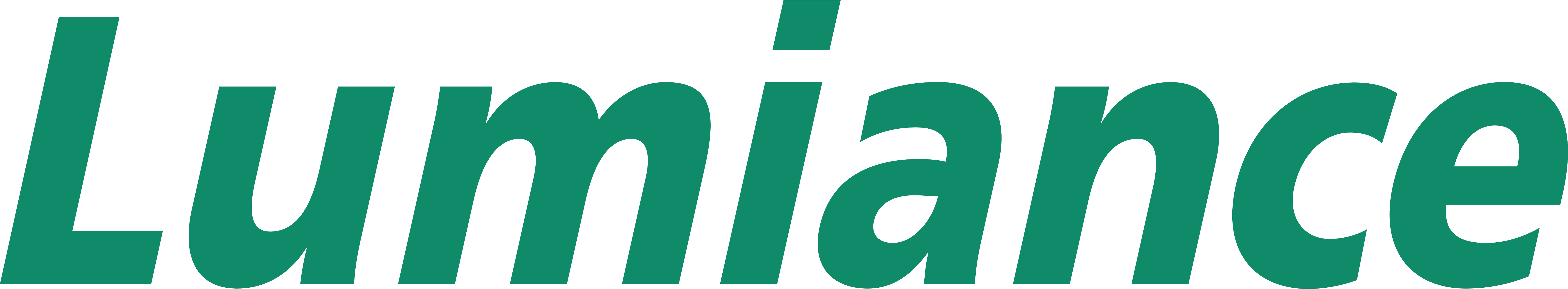 Logo de Lumiance con letras verdes